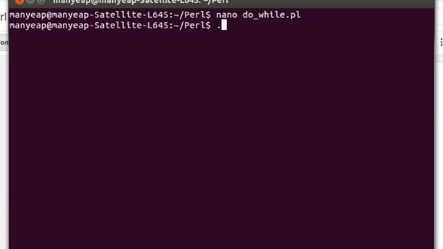 Perl Do...While Loop Example смотреть онлайн