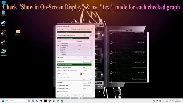 MSI Afterburner On-Screen Display || MSI Afterburner Not Working || CS2