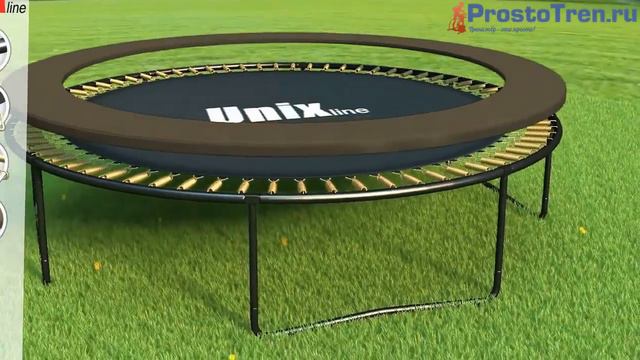 Сборка Батута UNIX line Black&Brown inside смотреть онлайн