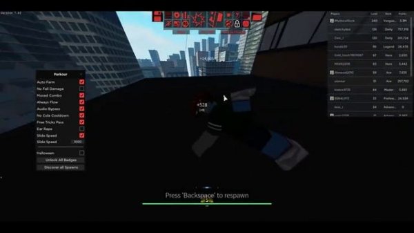 ROBLOX Parkour Script (PATCHED!)