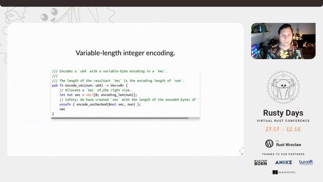 Rusty Days 2020 - Tim McNamara: How 10 open source projects manage unsafe code смотреть онлайн