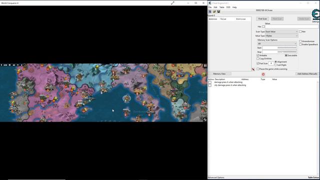 World Conqueror 4 Window's 10 Cheats (Cheat Engine)