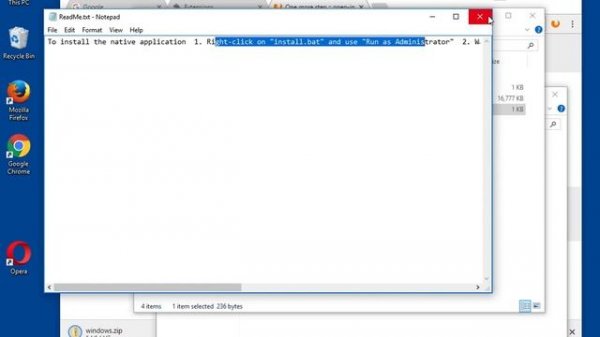 How to install Open In's Native Client in Windows OS