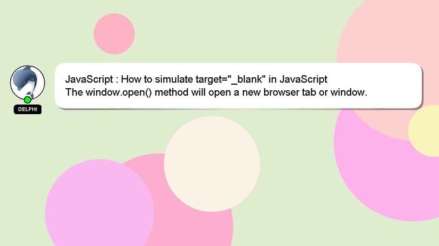 JavaScript : How to simulate target="_blank" in JavaScript смотреть онлайн