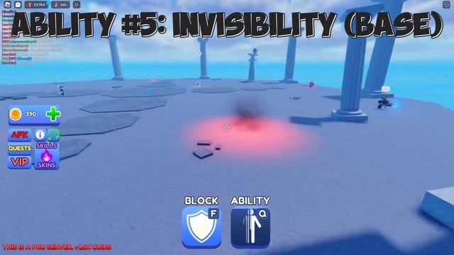 ROBLOX BLADE BALL ABILITIES SHOWCASE (most) смотреть онлайн
