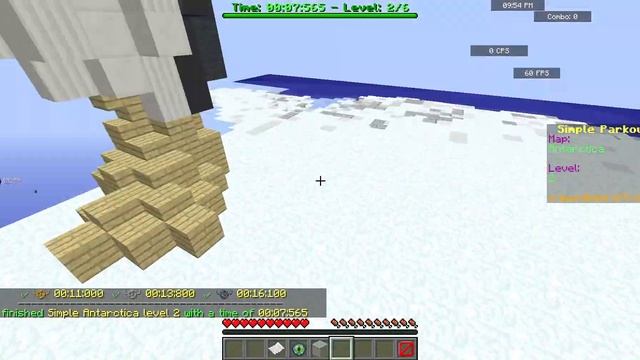 [Speedrun Attempt] CubeCraft Parkour: Antarctica - Level 2 (Java Edition) смотреть онлайн