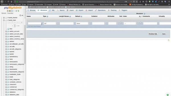 adding a column to your MySQL table using PHPMyAdmin