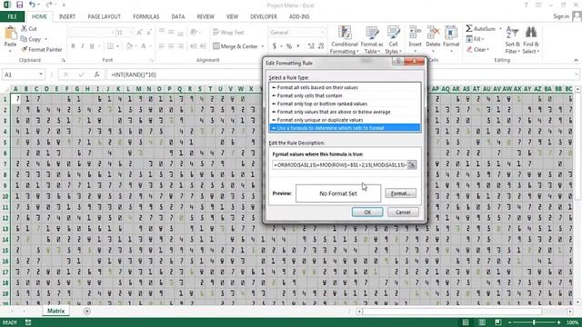 Cool Matrix Animation in Excel 2013 смотреть онлайн