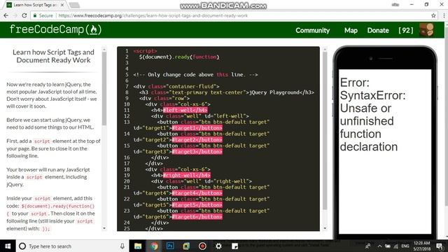 Learn how Script Tags and Document Ready Work free code camp Dani смотреть онлайн