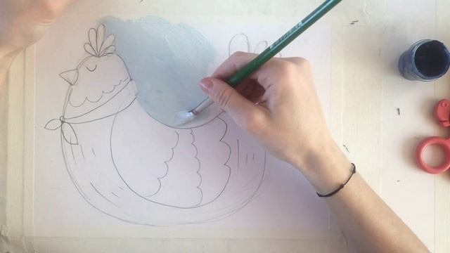 Рисуем курочку Рябу ?? смотреть онлайн
