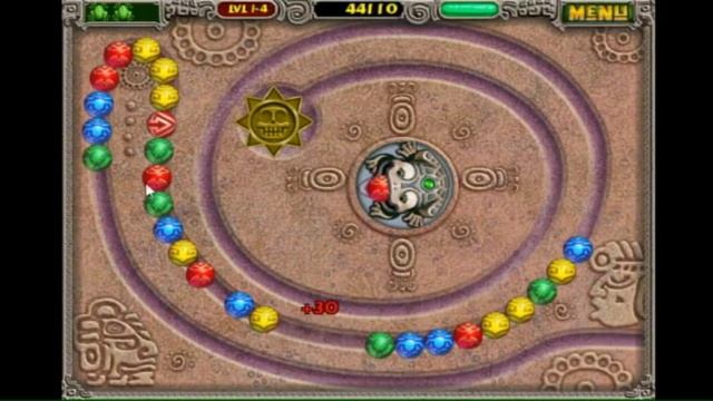 Zuma Deluxe - Stage 1 : Temple Of Zukulkan - Adventure Mode