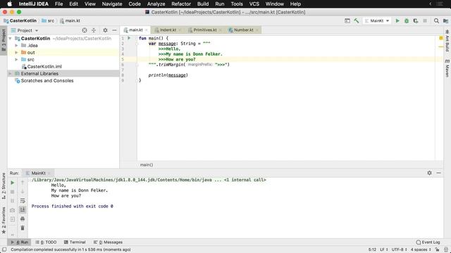 Kotlin String Interpolation and Triple Quotes смотреть онлайн