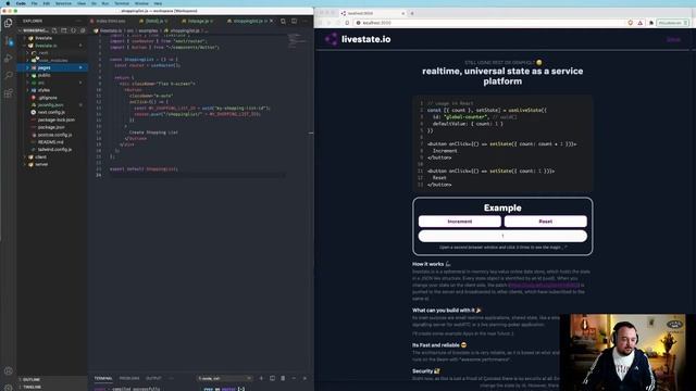 Как подключить react.js к livestate.io / web 3.0 смотреть онлайн