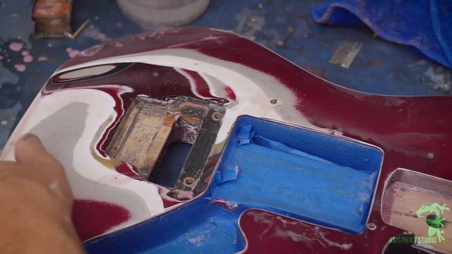 Cómo pintar tu guitarra eléctrica. Parte 3 REPARAR Y BRAZO. смотреть онлайн
