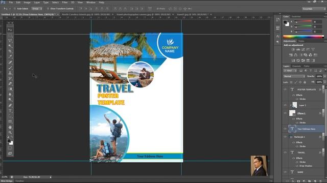 Tutorial mudah design template Poster ( Photoshop ) смотреть онлайн