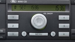 Ford Focus Mk2: How To Set The Clock (Ford 6000 CD)