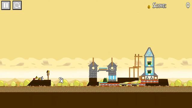 Angry Birds Minecraft: Golden egg - rocket (Link to the game is in the description) смотреть онлайн