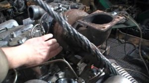 Работа двигателя ЯМЗ-7511 и остановка (камера JVC)