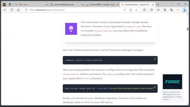 09. Laravel Sanctum and Fortify (Build a Blog with Laravel and Vue js) смотреть онлайн