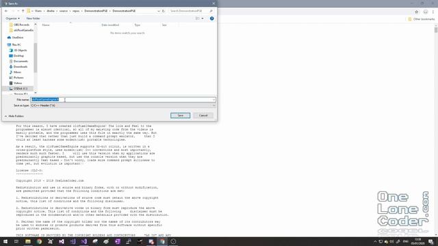 Using olcPixelGameEngine with Visual Studio 2019 смотреть онлайн
