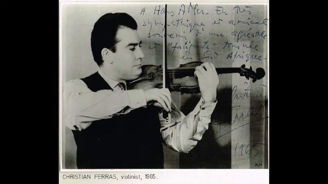 Christian Ferras  Sibelius Violin Concerto Karajan Berlin Phil  Japanese Broadcast 9 25 1971