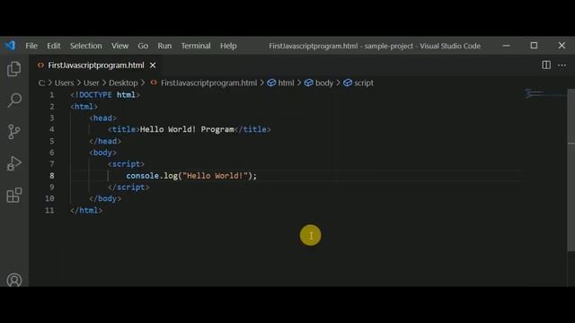 Hello World! Program using JavaScript 2021 смотреть онлайн