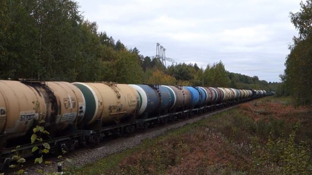 2ТЭ25Км 0539 0524 с грузовым поездом смотреть онлайн