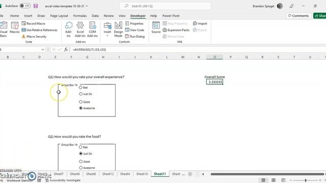 Introduction to Radio Buttons and Grouping in Excel. Create Interactive Excel Sheets! #howto смотреть онлайн