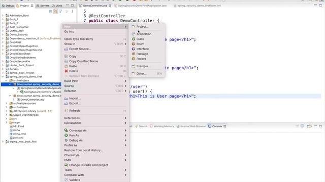 Spring Security Tutorial for Beginners | Introduction | Develop First Security Project step by step смотреть онлайн