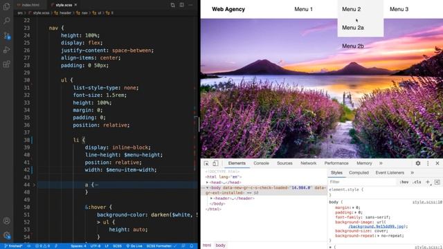 Front-end Project: Drop-down menu [HTML/CSS] смотреть онлайн