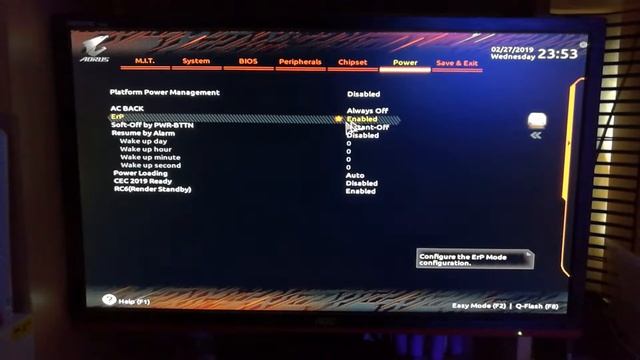 Gigabyte Z390 AORUS PRO отключения питания юсб при выключенном компьютере. смотреть онлайн