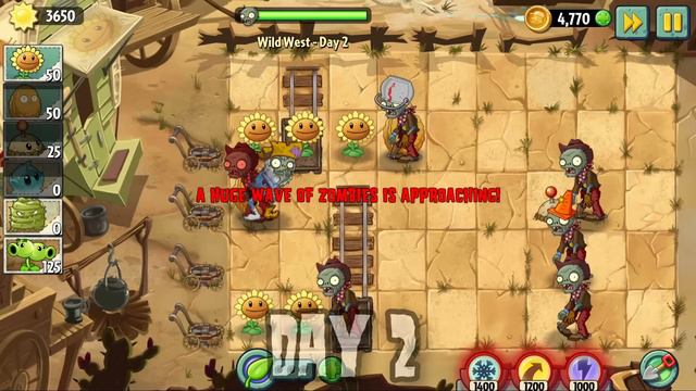 Can You Beat PvZ2 WITHOUT USING PROJECTILES? (part 1) смотреть онлайн