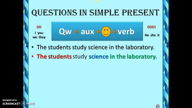 Simple Present- Questions with QW смотреть онлайн
