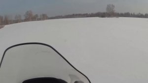 Снегоход тайга варяг 500 обкатка (полный ролик с экшн камеры)