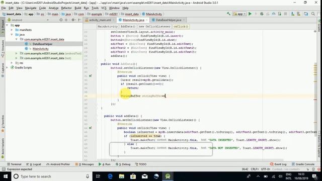 Android_SQLite_Database tutorial # 2_Show data from sqlite database. смотреть онлайн