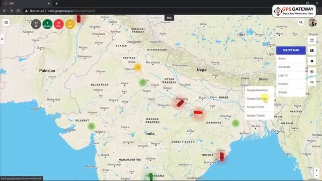 How to view Multiple maps on the gps gateway tracking application смотреть онлайн