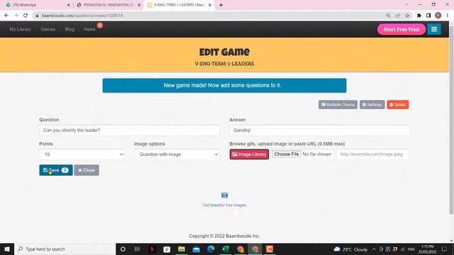 BAAMBOOZLE Creating Games