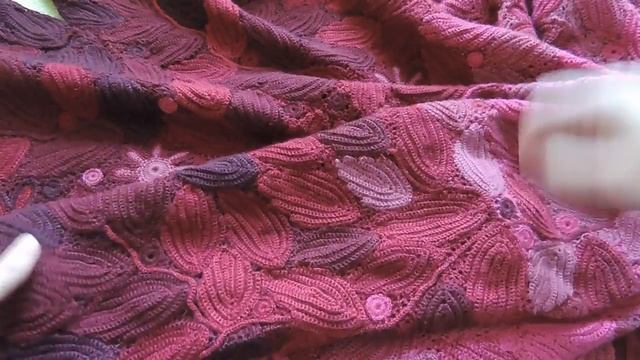 Пальто из мотивов. Крючком