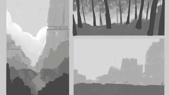 Concept Art Study - Quick Thumbnail sketch on PROCREATE смотреть онлайн