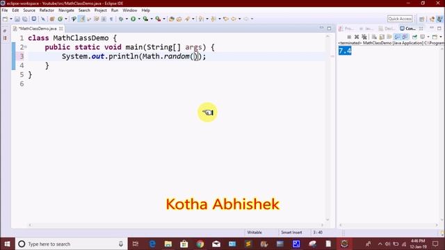 Math Class in Java telugu by Kotha Abhishek смотреть онлайн