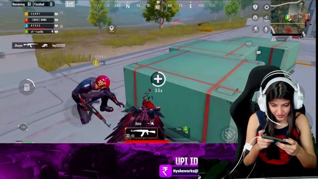 NYSHA HERE | BGMI GIRL GAMER WITH FACECAM | TEAMCODE FUN GAMEPLAY смотреть онлайн