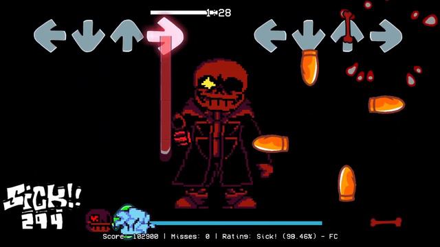 Friday Night Funkin' - Perfect Combo - Vs Sudden Changes Sans Mod [HARD] смотреть онлайн