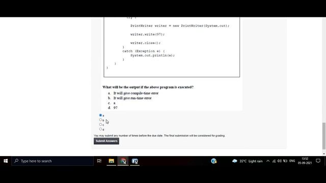programming in java-Nptel week 7||Assignment 7 nptel||NPTEL JAVA SOLUTION ||July 2021 смотреть онлайн