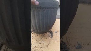 Вазон на дачу из бетона