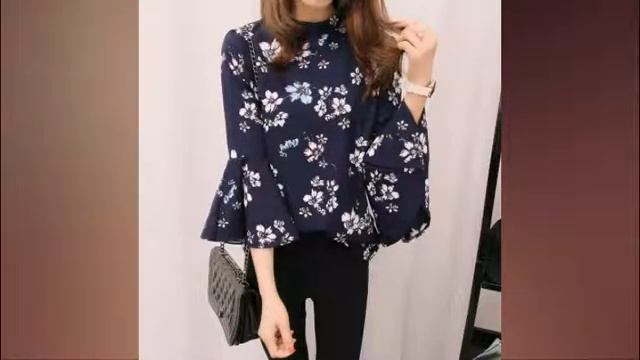 Одежда с AliExpress - Легкая, воздушная женская шифоновая блузка смотреть онлайн