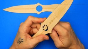 SKELETON KNIFE из деревянной линейки. Как сделать Скелетный Нож из дерева своими руками. CS:GO DIY