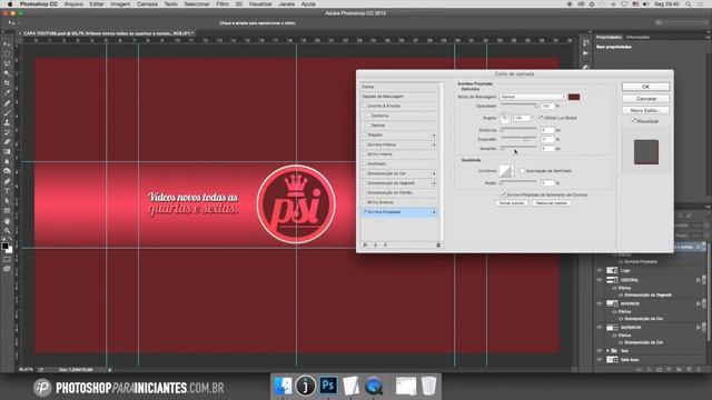 Tutorial Photoshop: Banner / Capa para Canal no Youtube 2016 смотреть онлайн