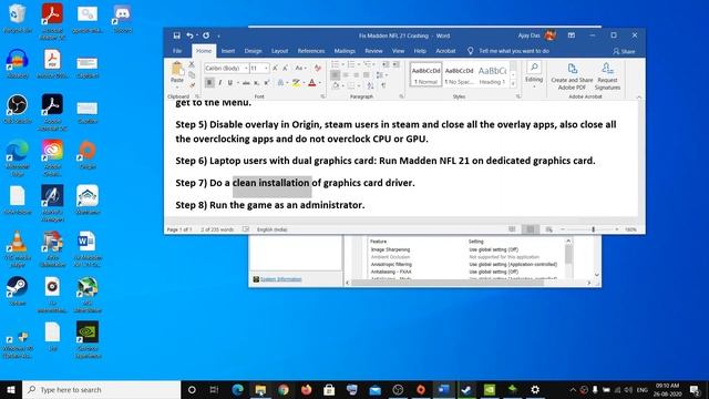 Fix Madden NFL 21 Crashing, Black Screen, Freezing and DirectX Function Error on PC смотреть онлайн