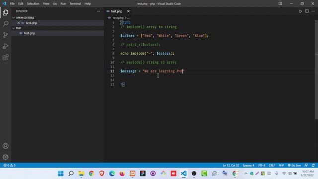 18 PHP Implode and Explode Function Bangla смотреть онлайн