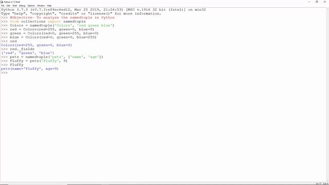 Python namedtuple Practical смотреть онлайн
